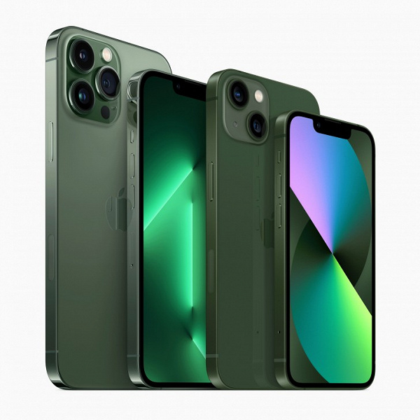 Представлены новые версии iPhone 13 и iPhone 13 Pro в цветах Green и Alpine Green соответственно